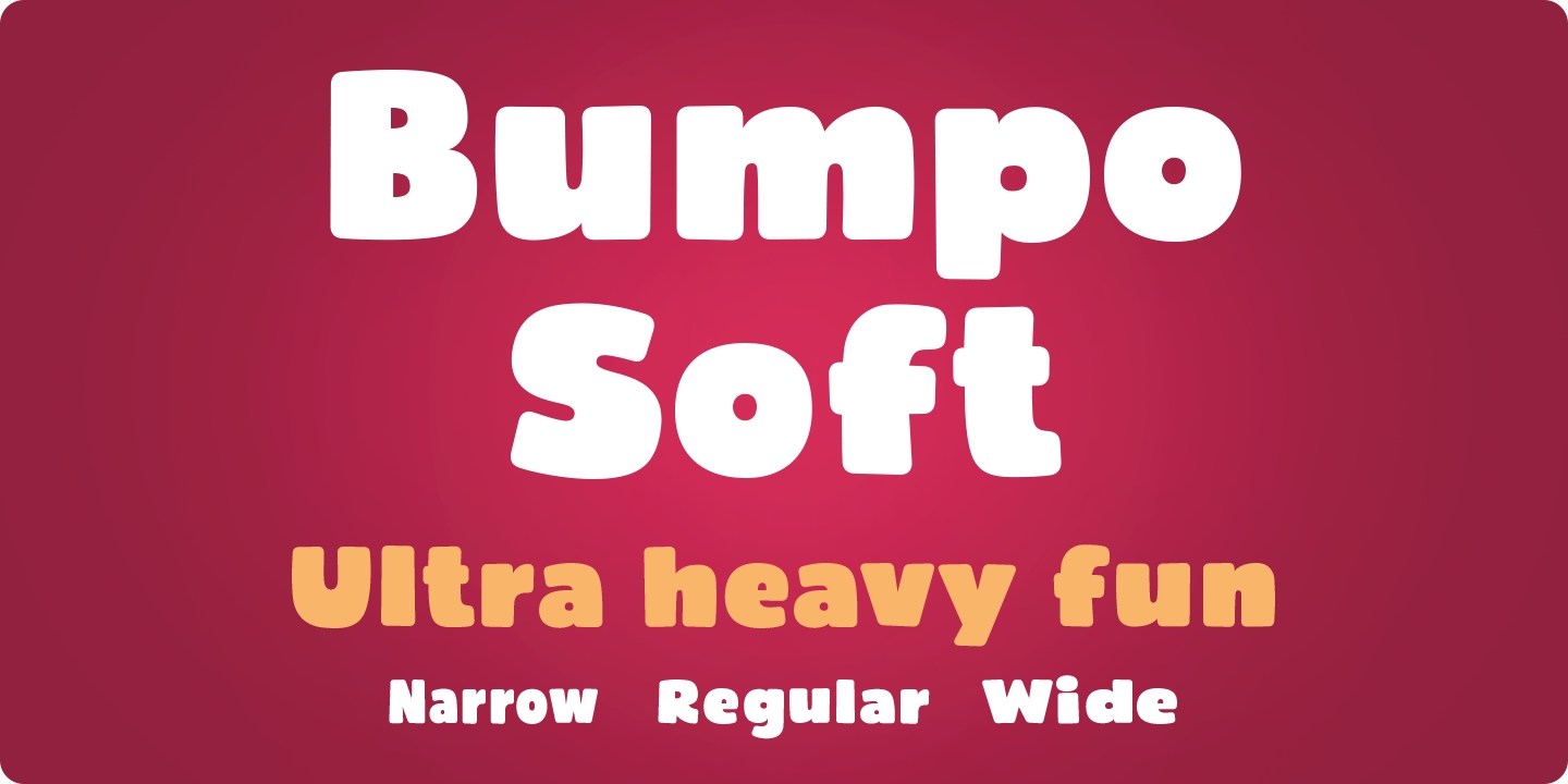 Пример шрифта Bumpo Soft #1
